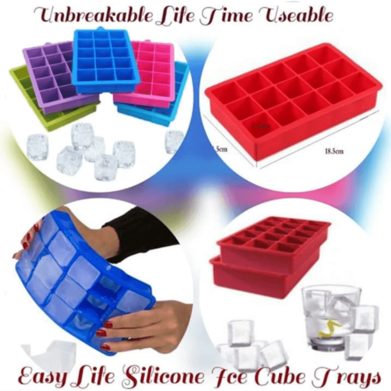 Silicone 160 Grids Small Ice Cube Tray In Pakistan